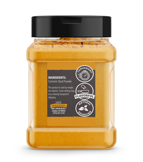 Birch & Meadow Ground Turmeric, 8 oz, Traditional Indian Flavor, Aromatic...