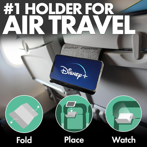 Airplane Phone Holder, Flexible Tablet and Cell Phone Holder, Folding Cellphone Stand for Desk, Bed, Office, Treadmill - Airplane Accessories Long...