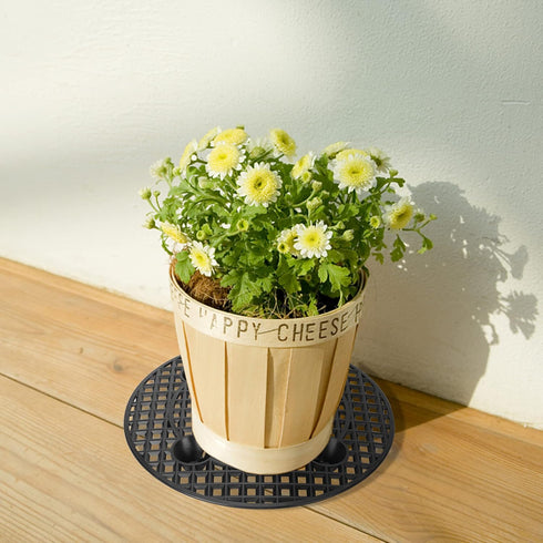 2 Pieces Plant Level Pot Elevator-12 Inch Diameter Big Plant Stands,Heavy Planter Holder Potted Plant Stand for Deck or Patio...