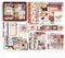 Scrapbooking Supplies Kit Aesthetic Scrapbook Kit with Scrapbook Stickers Washi Tapes Bullet Junk Journal Art Craft DIY Gift for Adult Teen (Coco)...