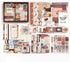 Scrapbooking Supplies Kit Aesthetic Scrapbook Kit with Scrapbook Stickers Washi Tapes Bullet Junk Journal Art Craft DIY Gift for Adult Teen (Coco)...