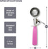 Good Living Ice Cream Scoop, Disher with Trigger Lever and Comfort Grip Handle, Colors Vary: 1 Pack...