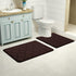 OLANLY Memory Foam Toilet Rugs U-Shaped 24x20, Ultra Soft and Absorbent Bathroom Rugs, Non-Slip Thick Toilet Bath Mat, Machine Wash Dry, Contour B...