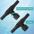 30 Pack Aquarium Air Control Valves for 3/16" ID Air Tube Fish Tank Single Way Air Flow Controllers Regulators Adjustable Black Plastic Aquarium H...