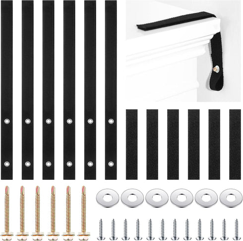 6 Sets Anti Tip Furniture Straps Furniture Anchors Furniture Wall Anchor Straps for Baby Pet Proofing 500 Pound Nylon Strap Furniture Anchor for H...