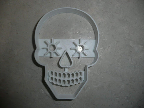 SUGAR SKULL WITH DETAILS DIA DE LOS MUERTOS DAY OF THE DEAD CELEBRATION COOKIE CUTTER USA PR3255...