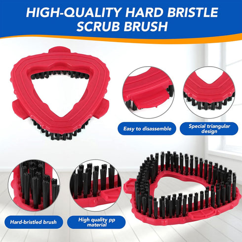 Spin Mop Scrub Brush Head for O Ceda EasyWring 1-Tank System – Hard Bristle Brush scrub attachment for oceda scrubber mop head for Bathroom, Kitch...
