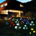 Solar Rose Garden Lights, 2 Pack Realistic Solar Flower Lights, Waterproof LED Decorative Stake Landscape Lights for Patio Pathway Grave Cemetery ...