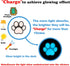 Dog Paw Print Stickers Glow in The Dark Wall Decals Pup Dog Room Decor Stickers Vinyl Dog Paw Bone Wall Decals Removable Animal Footprint Decal fo...