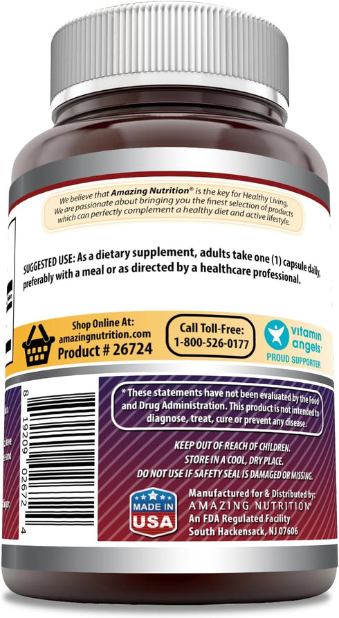 Amazing Formulas Inositol 500 mg 200 Capsules Supplement | Vitamin B8 | Non-GMO | Gluten Free | Made in USA...