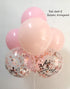 12inch Blush Pink balloons and Rose gold confetti Balloons for Baby Shower Birthday girl Party Decorations (Pastel Pink)...