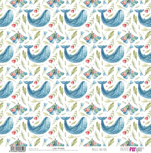 Papers For You - Scrapbooking and Craft Paper Kit | "Magic Nature" Collection | Includes 8 Double Sided Papers with Different Designs | Size 12" x...