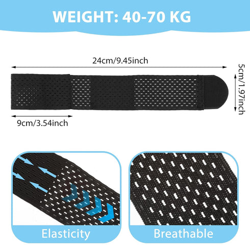 2PCS Wrist Brace Wrap Compression Strap Brace Sport Sleeve Adjustable Pain Relief Tendonitis Elastic Tennis Working Out Weightlifting Bowling Wris...