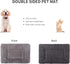 Reversible Dog Bed Mat with Plush and Corn Velvet,Soft Warm Pet Cushion, Dual Purpose Washable Sleeping Mattress Bed for Small Medium Large Dog an...