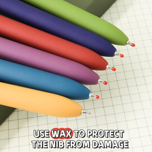 6 Pcs Gel Pens 0.5mm Quick Dry Black Ink Pens Fine Point Smooth Writing Pens, Cute Office and School Supplies Gifts for Women Teacher Students (6 ...