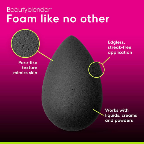 Beautyblender® | Micro Mini Pro Black Beauty Blender Makeup Sponges, Super-Soft Foam Easily Blends Concealers & Highlighters, Made in USA, Reusabl...