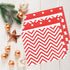 Disposable 2-ply Party Napkins, Striped Chevron Polka Dot Paper Napkins for Birthday, Christmas or Anniversary Celebration Beverage Napkins 60-Cou...
