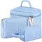 3 Pieces Cotton Quilted Makeup Bag Set Coquette Cosmetic Bag Aesthetic Travel Toiletry Bags Cute Pouch Kawaii Aesthetic for Women (Blue Flower)...