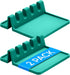 Aqua Green Silicone Spoon Rest for Stove Top with Drip Pad (Two Pack) - Heat-Resistant, BPA-Free Utensil Rest & Spoon Holder for Kitchen Counter -...