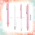 Leinuosen 20 Pcs Ballpoint Pens Comfortable Writing Pens Metal Retractable Pretty Pens Black Ink Gift Pens with Medium Point for Office Supplies (...