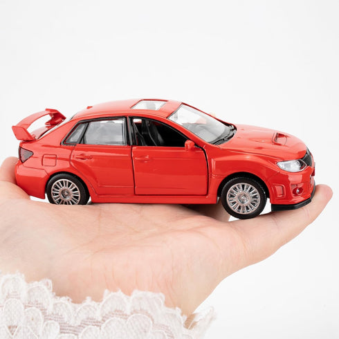 Die-Cast Alloy Toy Car, 1/36 Scale Subaru WRX STI 2010 Model Car, Functional Toy Car to Take Home, Decorative Model Toy for Collection, Car Gift f...