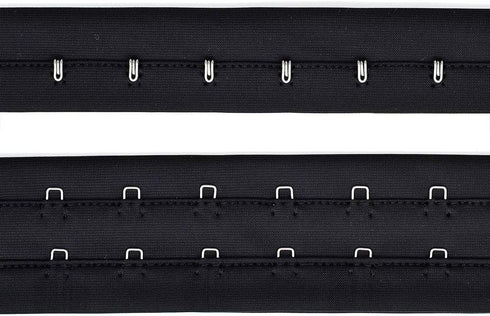 2 Yards Single Hook and Double Plush Back Eye Tape Trim, TR-10610 (Black)...
