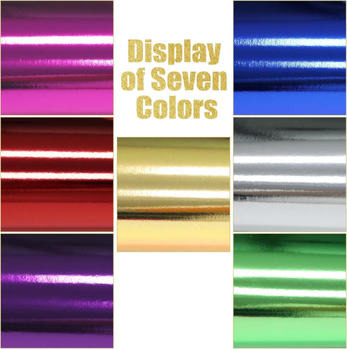 ZWIN 135 Sheets Foil Cardstock Papers for Craft Metallic Paper Cardstock 7 Colour Origami Paper 6'' Metallic Mirror Board Sheets for Art and Craft...