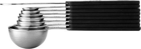 Spring Chef Stainless Steel Magnetic Measuring Spoons Set of 8 with Leveler, Round Metal Teaspoon & Tablespoon Measuring Spoons - Kitchen Gadgets ...