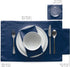 Cotton Cocktail Napkin - 4.5 x 4.5 in - 50 units per roll - Petrol Blue...