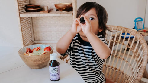 NovaFerrum Yum | Multivitamin with Iron for Infants, Toddlers & Kids | Immune Support | Ages 4 & Under | Gluten Free Certified | Sugar Free | Rasp...