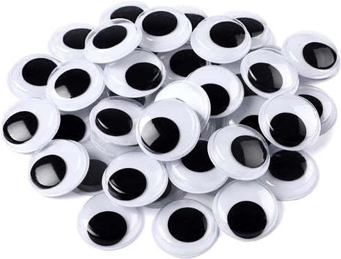 FEBSNOW 200 Pieces Wiggle Eyes Self Adhesive Black White Googly Eyes for DIY Crafts Decoration (20mm)...