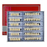 168 Pcs Dental Synthetic Resin Tooth Denture 3 Sets False Teeth 23 A3 Upper Lower Shade Dental for Halloween Horror Teeth...