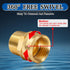 Boltigen 3/4inch Brass Swivel Garden Hose Fittings, 2PCS 3/4" GHT Female x 3/4" NPT Male Garden Hose Adapter, 3/4"GHT Quick Swivel Hose Connector,...