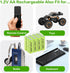 AA Rechargeable Batteries 800mAh Ni-MH Double A 1.2V High Capacity Precharged Solar Batteries for Garden Lights, Pathway Lights, Landscape Outdoor...