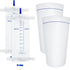 2 Pcs 33.8oz/1000ml Leg Bag Urinary Drainage Bag with 2 Pcs Catheter Leg Bag Holder, Catheter Leg Bags with Anti Reflux Valve, Urine Collection Ba...
