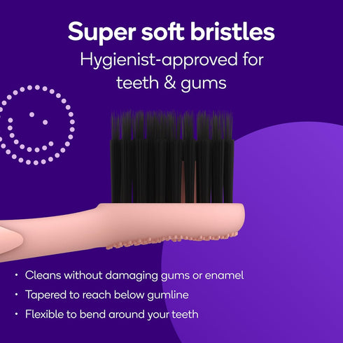 BURST Genuine Replacement Heads for Original Sonic Electric Toothbrush (Rose Gold/3 Pack) | Ultra Soft Bristles for a Deep Clean | Stain & Plaque ...
