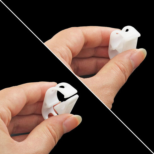 1/4" - 1/2" Plastic Tubing Clamps Adjustable Tube Clamp, Laboratory Pinch Valve Flow Control Hose Clamp - Pack of 5 White...