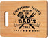 Gifts for Dad, Best Dad Birthday Gift - Unique Bamboo Cutting Board Gift for Dad Father Daddy - Cool Christmas Fathers Day Gift for Dad - Everythi...