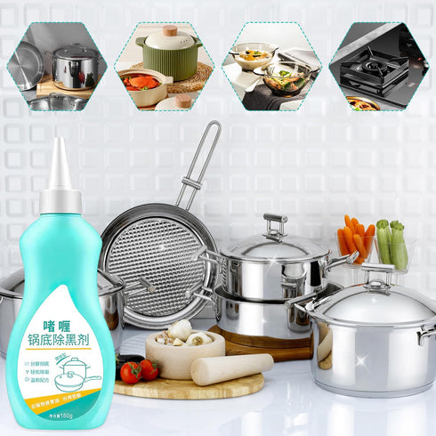 2Pcs Gel Cleaner for Pot Bottom,Pot Cleaner,Magic Gel Cleaner for Pots and Pans,Pot Cleaner for Bottom of Pans...