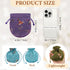 kilofly 12 Silk Coin Purse Drawstring Floral Embroidered Jewelry Bag Gift Pouch...