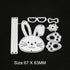 Bow Rabbit Metal Die Cuts, Easter Rabbit Bowtie Bow Cutting Dies Cut Stencils for DIY Scrapbooking Album Decorative Embossing Paper Dies Card Maki...