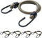 24inch Bungee Cords with Hooks,5Pcs Heavy Duty Extra Strong Outdoor Elastic Rope,Multi-Purpose Elastic Bungee Straps for Luggage,Camping,Tarps,Bik...