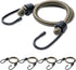 24inch Bungee Cords with Hooks,5Pcs Heavy Duty Extra Strong Outdoor Elastic Rope,Multi-Purpose Elastic Bungee Straps for Luggage,Camping,Tarps,Bik...