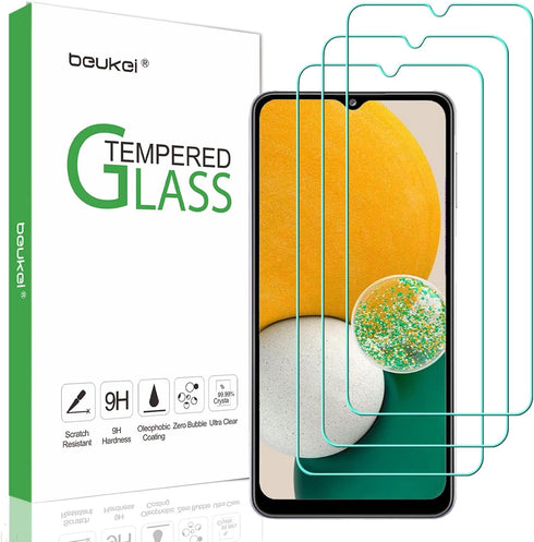 3-Pack Compatible Samsung Galaxy A13 Screen Protector Tempered Glass, Touch Sensitive, Case Friendly, 9H Hardness...