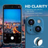 CloudValley 2 Pack Screen Protector Compatible with iPhone 13 6.1" + Camera Lens Protector, 9H Hardness HD Tempered Glass Film with Aluminum Alloy...