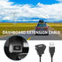 YACSEJAO USB Square Flush Mount Cable USB 2.0 Single Port Dashboard Panel Dash Mount Extension Cable with Buckle for Car Motorcycle Boat, 1m...