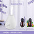 Essential Oil Diffuser - Waterless Diffuser 3 Timer Settings Battery Powered for Bedroom Yoga Room Toilet Pet Room White...