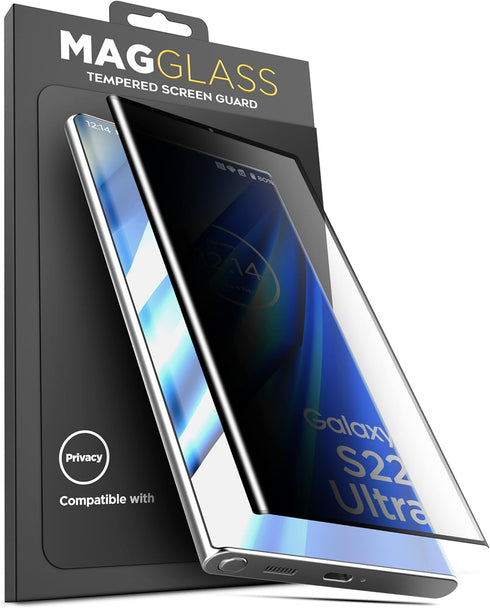 magglass Privacy Screen Protector for Samsung Galaxy S22 Ultra Tempered Glass Tinted Guard (S22-ULTRA 6.8")...