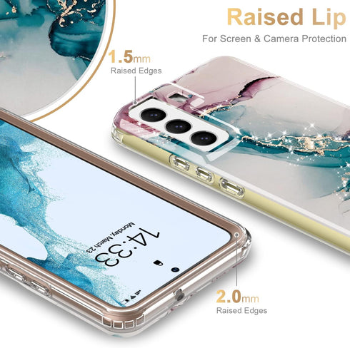 Esdot Compatible with Samsung Galaxy S22 Plus Case,Passing 21ft Drop Test,with Fashionable Designs for Women Girls,Protective Phone Case for Galax...