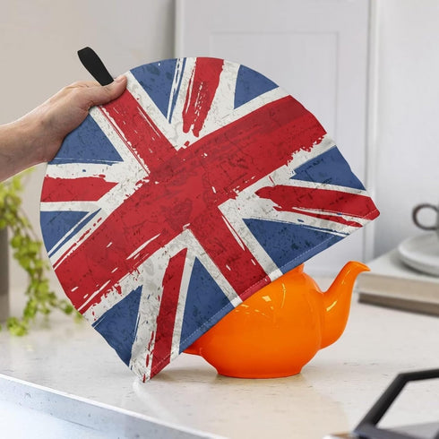 British Flag Union Jack Tea Kettle Cover for English Tea Sets Durable Teapot Cozies Breakfast Warmer Home Kitchen Hotel Tea Party Table Decor Acce...